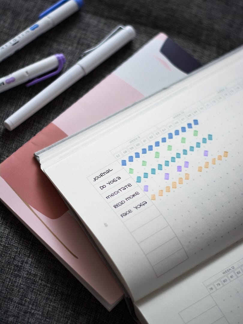 planner with daily habits